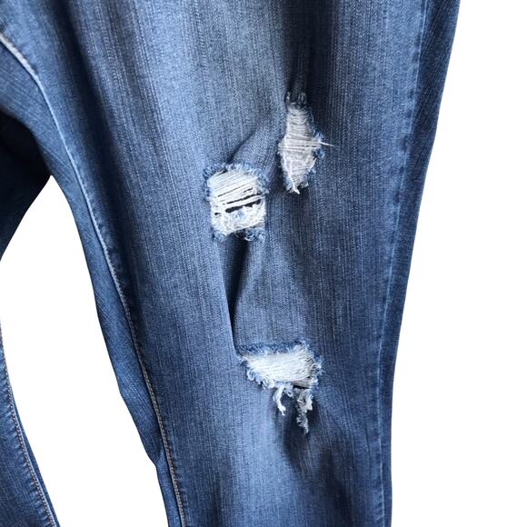 Torrid Sky High Skinny Jeans Distressed High Rise Stretch Premium Denim Size 22R - Picture 9 of 16